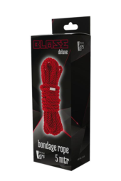 Красная веревка для шибари DELUXE BONDAGE ROPE - 5 м. - 1