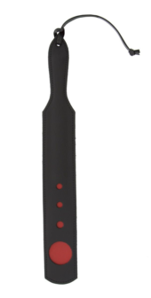 Чёрный пэддл с красным геометрическим узором O-Impression Paddle - 40 см. - 0