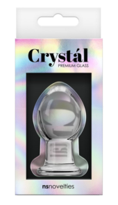 Стеклянная анальная пробка Crystal Small - 6,2 см. - 1