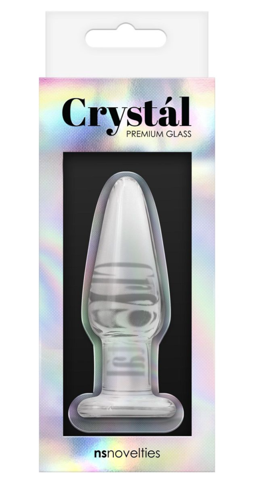 Стеклянная пробка Crystal Tapered Plug Small - 8,4 см. - 1