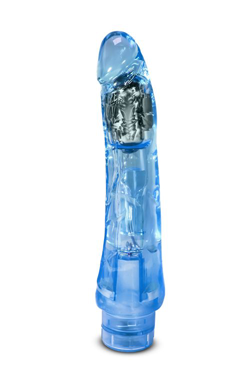 Голубой вибратор-реалистик Mambo Vibe - 22,8 см. - 0