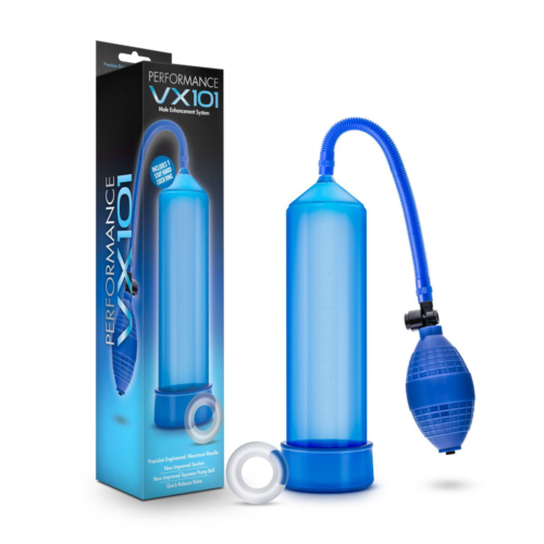 Синяя ручная вакуумная помпа Male Enhancement Pump - 2