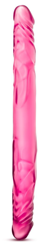 Розовый двусторонний фаллоимитатор 14 Double Dildo - 35,5 см. - 0