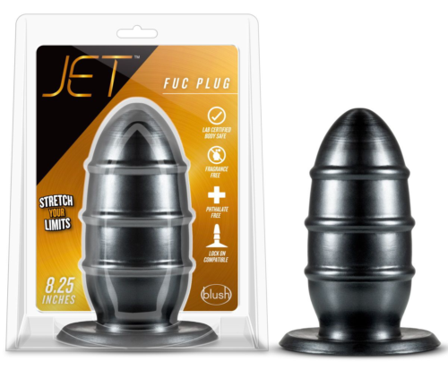 Черная анальная пробка Fuc Plug - 20,9 см. - 2
