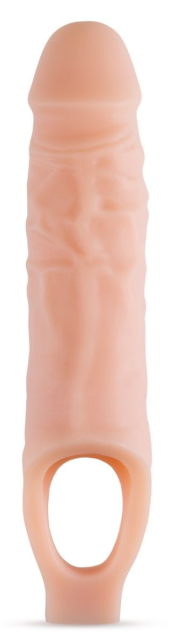 Телесный реалистичный фаллоудлинитель 9 Inch Silicone Cock Sheath Penis Extender - 22,86 см. - 0