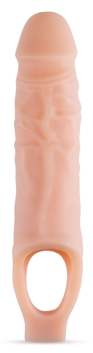 Телесный реалистичный фаллоудлинитель 9 Inch Silicone Cock Sheath Penis Extender - 22,86 см. - 0