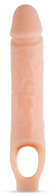 Телесный реалистичный фаллоудлинитель 10 Inch Silicone Cock Sheath Penis Extender - 25,4 см. - 0