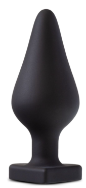 Черная анальная пробка с основанием-сердечком Spank Me Butt Plug - 8,5 см. - 0