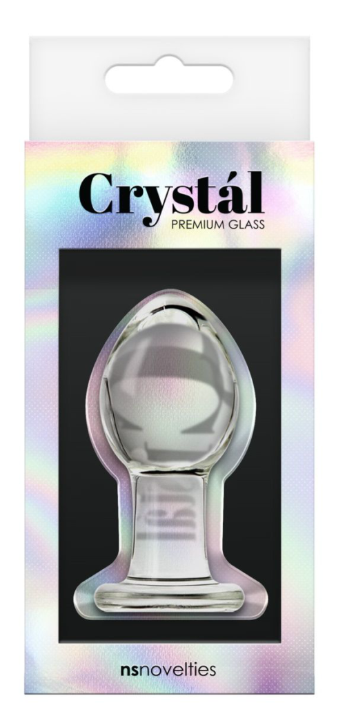 Прозрачная анальная пробка Crystal Medium - 7,6 см. - 1