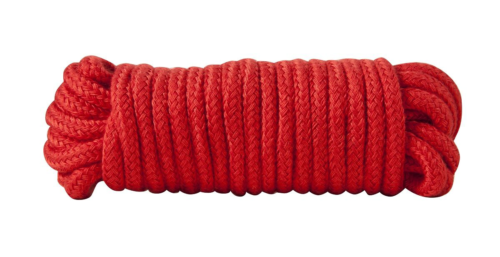 Красная хлопковая верёвка Bondage Rope 16 Feet - 5 м. - 0