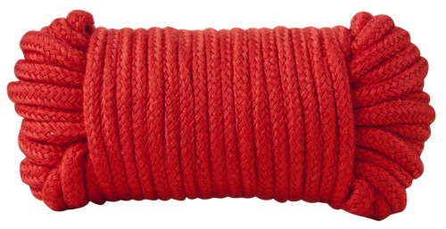 Красная хлопковая верёвка Bondage Rope 33 Feet - 10 м. - 0