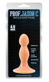 Телесная анальная втулка Medium Wave Probe - 12,5 см. - 1
