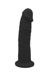 Черный фаллоимитатор на присоске DILDO 9INCH - 22 см. - 0