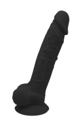 Черный фаллоимитатор на присоске DILDO 9.5INCH - 21 см. - 0