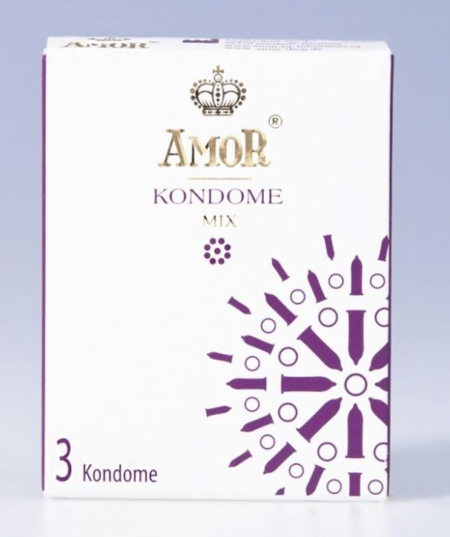 Микс-набор презервативов AMOR Mix - 3 шт. - 0