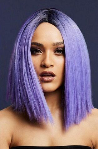 Фиолетовый парик Кайли - 0