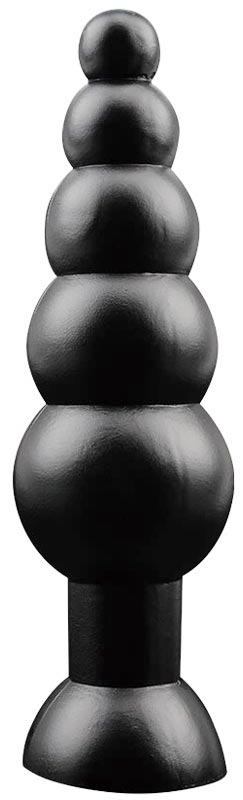Черная анальная цепочка Large Anal Bead - 18,5 см.
