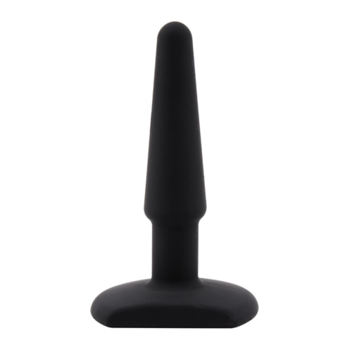 Черная анальная втулка Silicone Butt Plug 4 - 11 см. - 0
