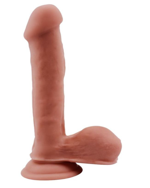 Телесный фаллоимитатор на присоске Topless Lover - 19,2 см. - 0