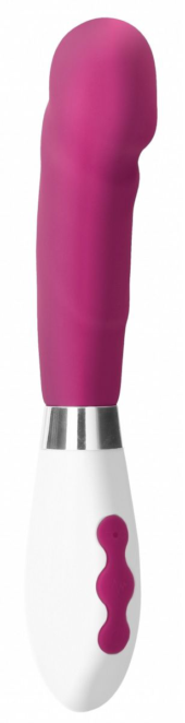 Розовый перезаряжаемый вибратор Asopus - 21 см. - 0