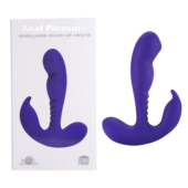 Фиолетовый стимулятор простаты Anal Vibrating Prostate Stimulator with Rolling Ball - 13,3 см. - 2