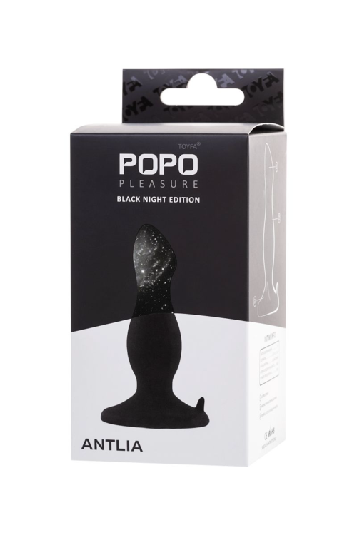 Черная анальная втулка Antlia - 10,5 см. - 7