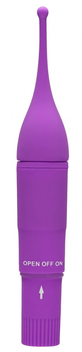 Фиолетовый клиторальный вибромассажер Clitoral Tickler - 16,2 см. - 0