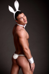 Мужской костюм белого зайца - 2