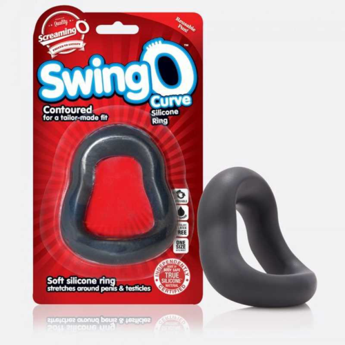 Эрекционное кольцо на пенис и мошонку SwingO Curve - 2