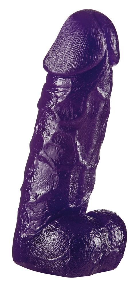 Фиолетовый фаллоимитатор Big Dong - 19 см. - 0