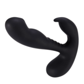 Черный вибростимулятор простаты Anal Vibrating Prostate Stimulator with Rolling - 13,3 см. - 1