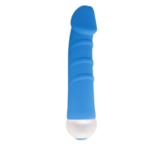 Голубой вибратор FASHION SUCCUBI - 14,5 см. - 0
