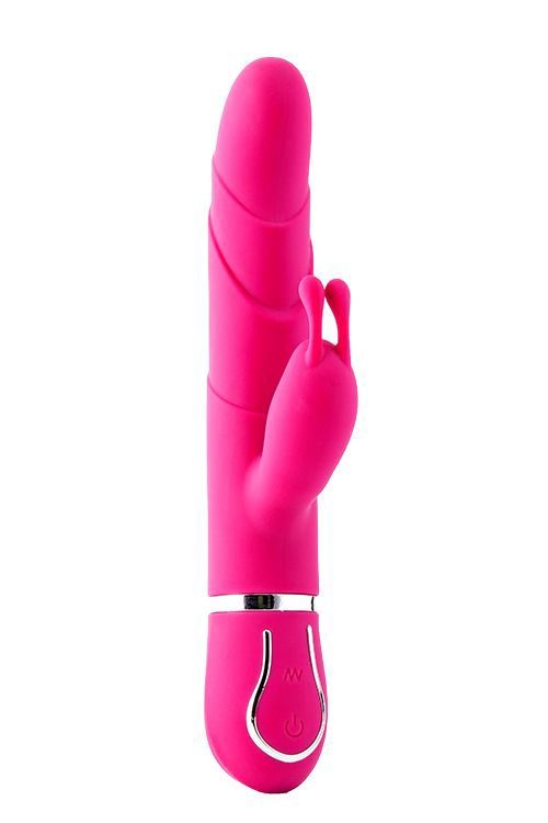 Розовый вибратор-кролик 10-SPEED FLORAL FANTASY - 22 см. - 1