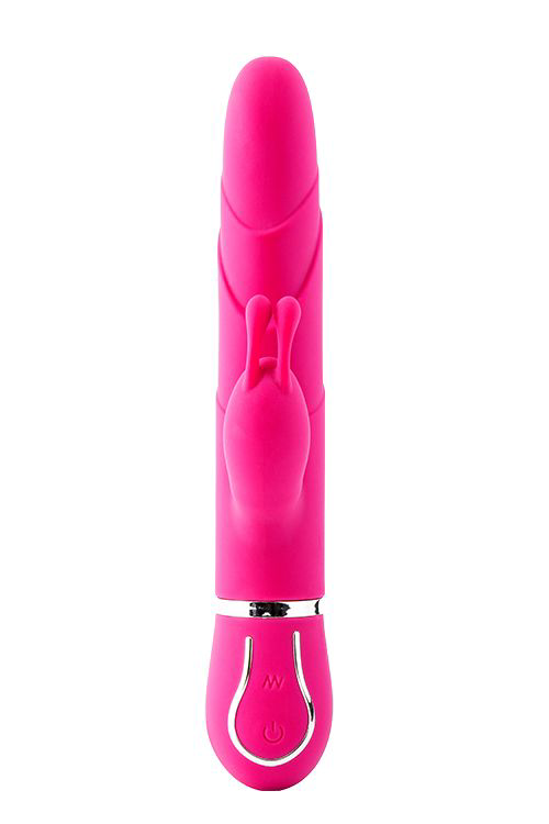 Розовый вибратор-кролик 10-SPEED FLORAL FANTASY - 22 см. - 2