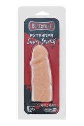 Телесная реалистичная насадка на пенис SUPER STRETCH EXTENDER 4INCH - 10 см. - 2