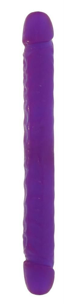 Двойной фиолетовый фаллоимитатор DOUBLE DONG LAVENDER - 30 см. - 0