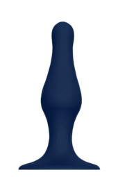 Синяя анальная пробка SILICONE PLUG LARGE - 15,6 см. - 0