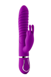 Фиолетовый вибратор-кролик MAGIC BUNNY с ушкакми - 22 см. - 1
