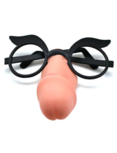 Пластиковые очки с шалуном вместо носа - 1
