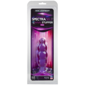 Фиолетовая рельефная анальная пробка SpectraGels Purple Anal Stuffer - 14 см. - 1