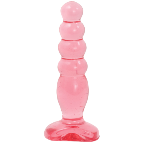 Розовая анальная пробка Crystal Jellies 5 Anal Delight - 14 см. - 0
