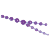 Цепочка фиолетовых анальных шариков - 0