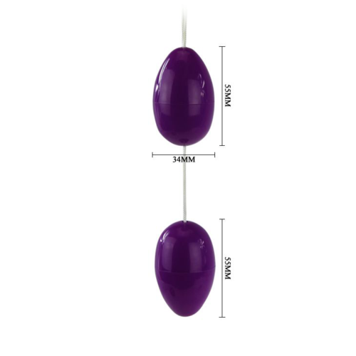Фиолетовые анальные шарики вытянутой формы - 2