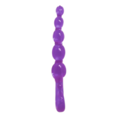 Фиолетовый анальный стимулятор-цепочка - 22 см. - 1
