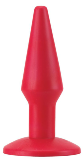 Красная анальная втулка-конус - 12 см. - 0
