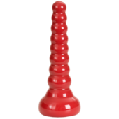 Ребристая анальная втулка Red Boy Anal Wand Butt Plug - 21,3 см. - 0