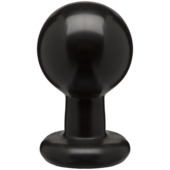 Круглая черная анальная пробка Classic Round Butt Plugs Large - 12,1 см. - 0