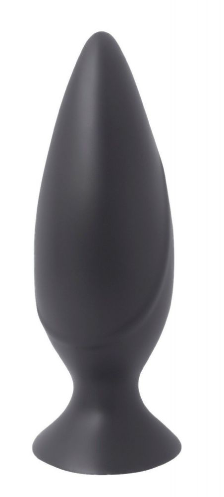 Черная анальная пробка Mojo Spades Medium Butt Plug - 10,7 см. - 0
