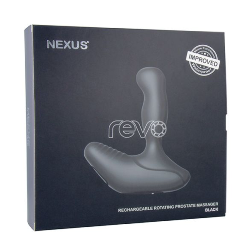 Черный вибромассажер простаты с вращающейся головкой Nexus Revo 2 - 2