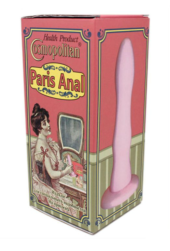 Розовая анальная насадка Paris Anal для пояса харнесс - 15,5 см. - 2